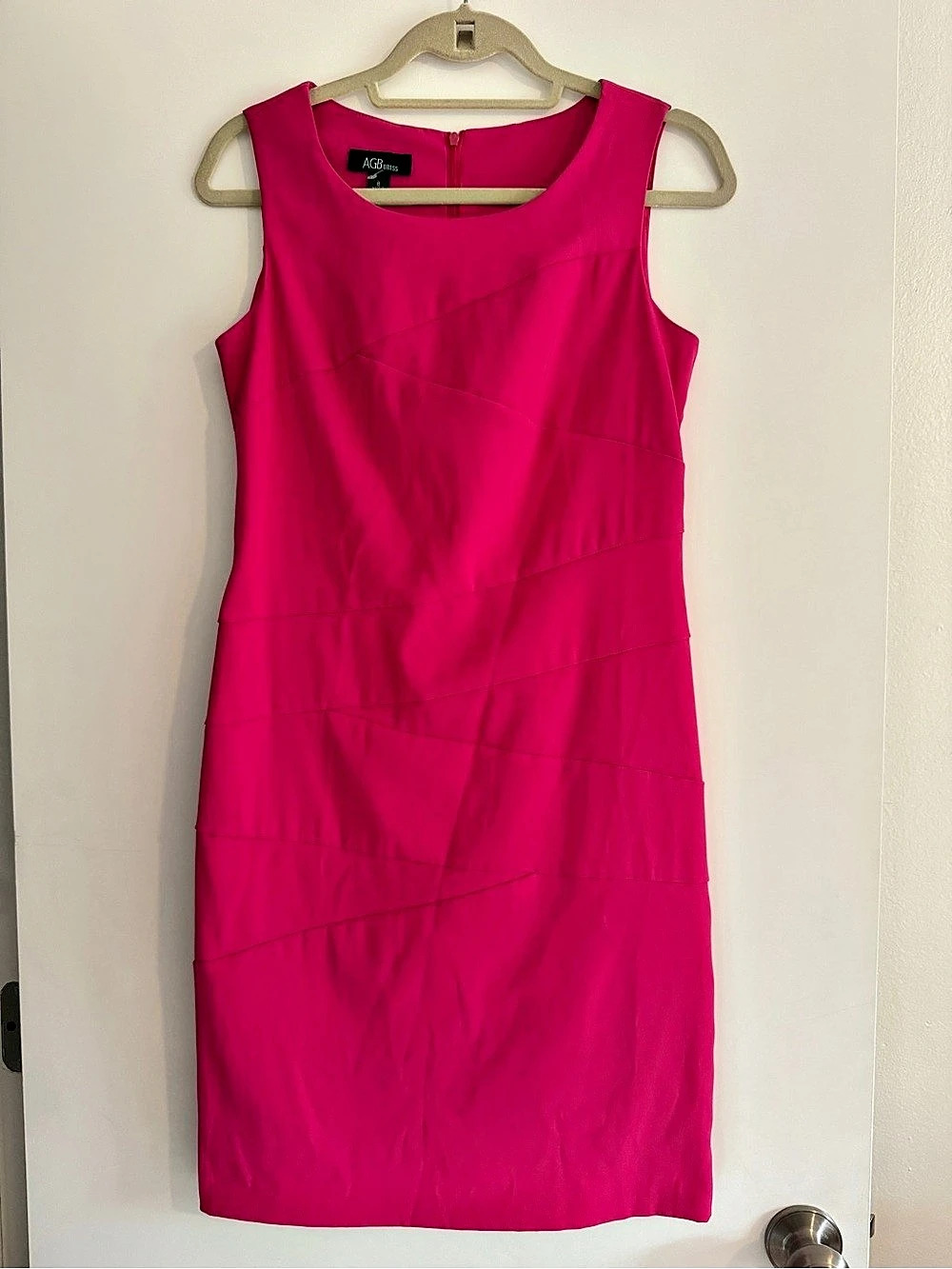 AGB Pink Mini Dress Size 6 Like New